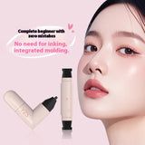 Waterproof Not Smudge Precise Outline Natural Long Lasting Integrated Double-headed Eyeliner Stamp Pen