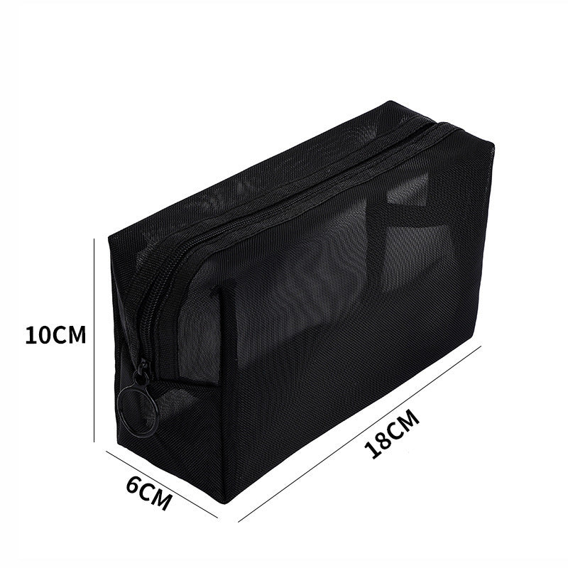 Mesh Cosmetic Bag Storage High-grade Transparent