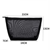 Mesh Cosmetic Bag Storage High-grade Transparent