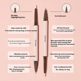 Stereoscopic Star Eyes Double Headed Silkworm Pen