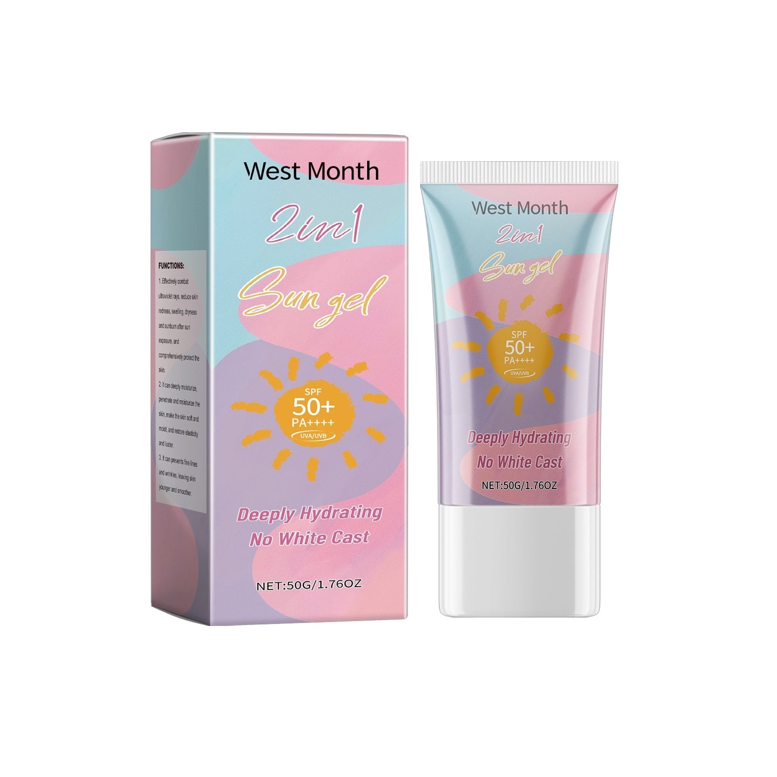 2-in-1 Sunscreen Lotion For Moisturizing And Refreshing