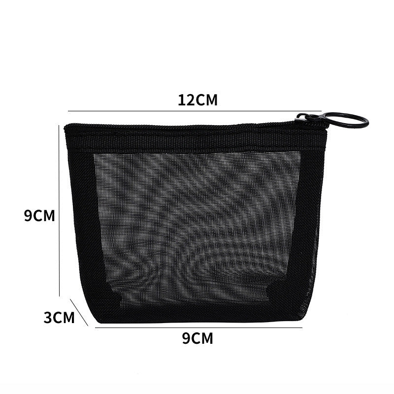 Mesh Cosmetic Bag Storage High-grade Transparent