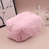 Teddy Plush Cosmetic Bag Japanese Style Lambswool