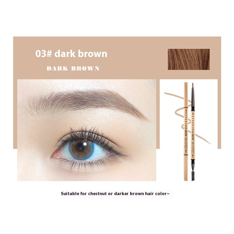 Small Gold Chopsticks Ultra-fine Eyebrow Pencil Discoloration Resistant Natural Ultra-fine