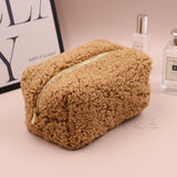 Teddy Plush Cosmetic Bag Japanese Style Lambswool